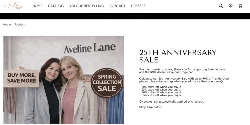 Aveline-lane.com Reviews (2026) – Legit Clothing Store or a Scam?