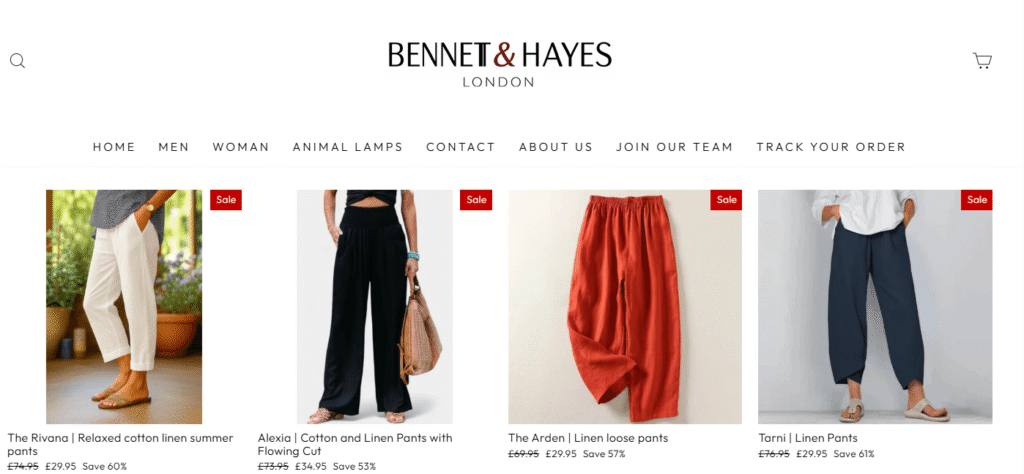 Bennettandhayes.com Review 2026: Is This Shopping Website Legit or a Scam?