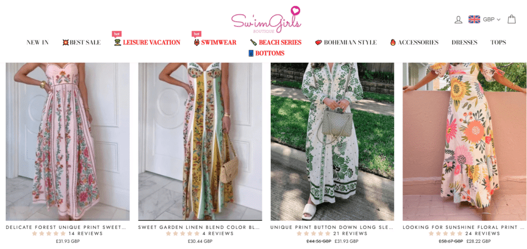 Swim Girls Boutique Reviews 2026: A Trendy Online Boutique or Something You Should Question?