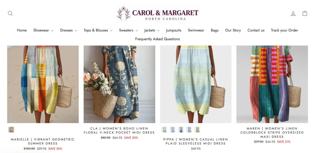 Carolmargaret-wilmington.com Reviews 2026: Legit or a Scam Fashion Store?