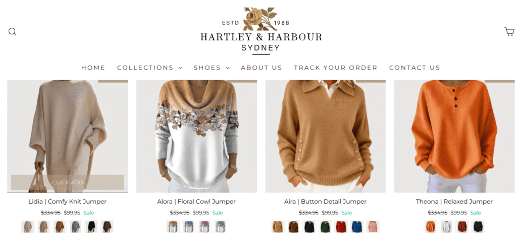 Hartley and Harbour Clothing Reviews 2026: Scam or Legit Clothing Store? 