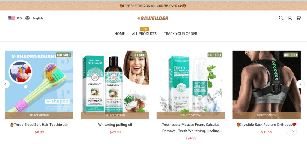 Baweilder.com Review: Multiple Product Categories, Multiple Red Flags- Is This a Scam Store?