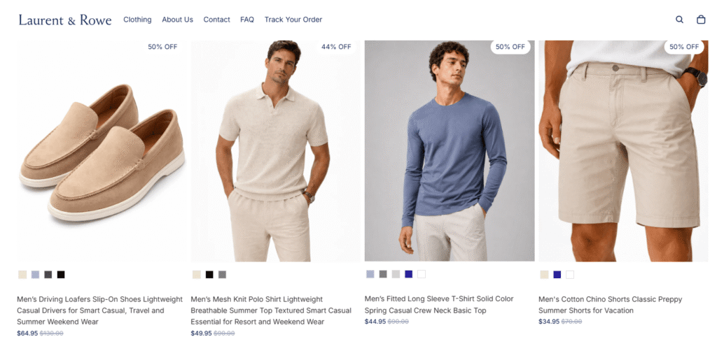 Laurent and Rowe Reviews 2026: Is Laurentandrowe Legit or a Suspicious Men's Clothing Store?