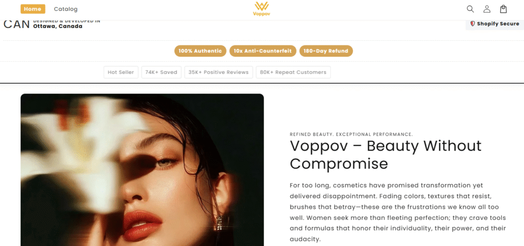 Voppov Reviews 2026: Is Voppov.com Legit or a Suspicious Beauty Products Store?