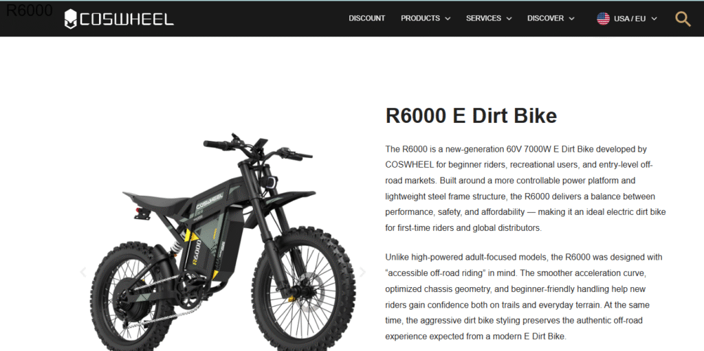COSWHEEL R6000 7000W Electric Dirt Bike Review: Speed, Range, Pros and Cons!