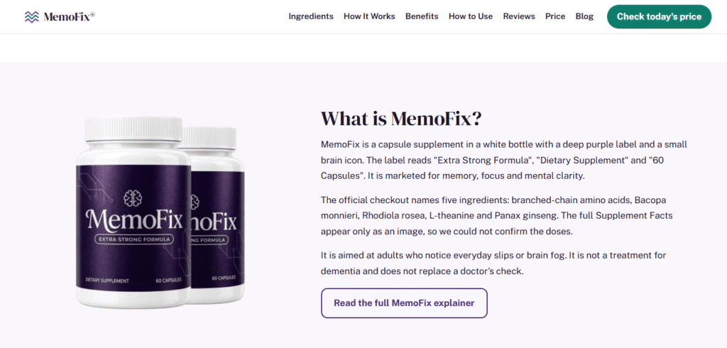 MemoFix Reviews: Does This Memory and Focus Supplement Really Work?